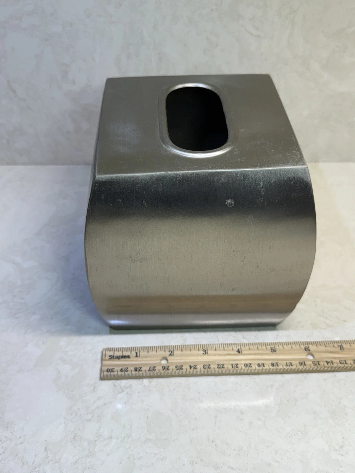 Vintage Brass Square Tissue Box Cover Made in India Nickel Plating 5 x 5 x 6” | eBay