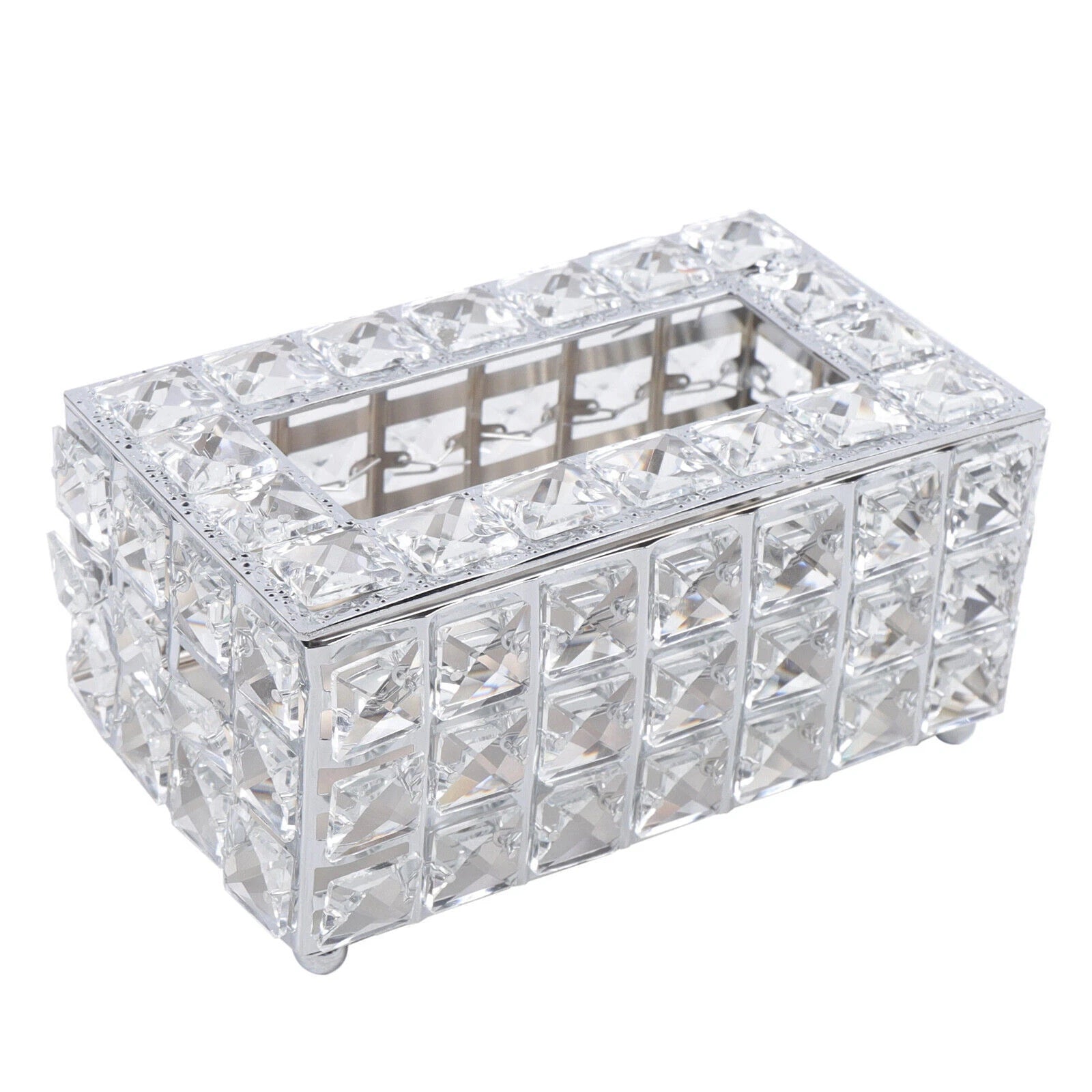 Rhinestone Rectangular Crystal Tissue Box Napkin Case Paper Tissue Holder Box US | eBay