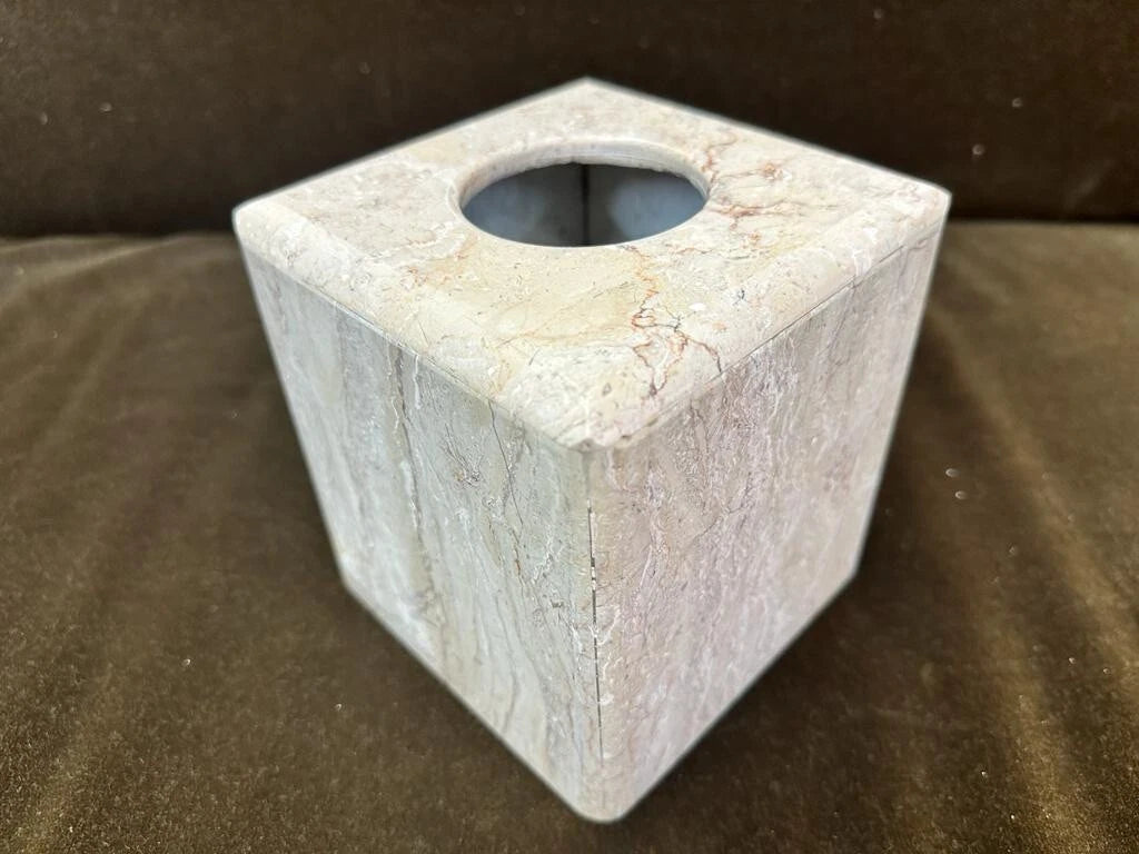 Marble Tissue Box Cover Holder Decor Bathroom Vanity Luxury | eBay