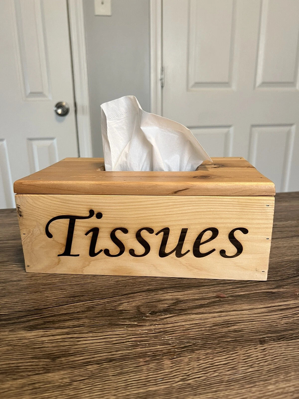 Handmade Cedar Tissue Box Cover | eBay