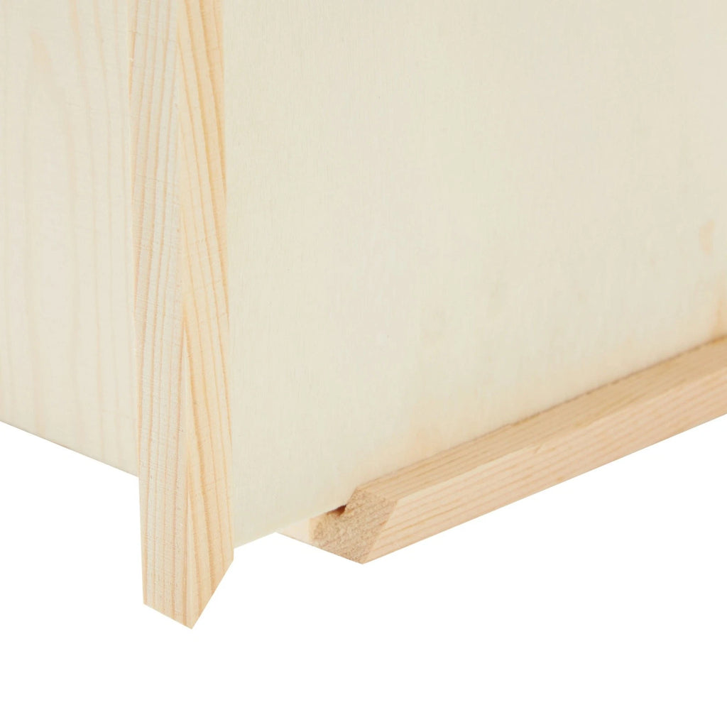 Unfinished Wood Tissue Box Cover, Square Wooden Holder with Slide Out Bottom | eBay