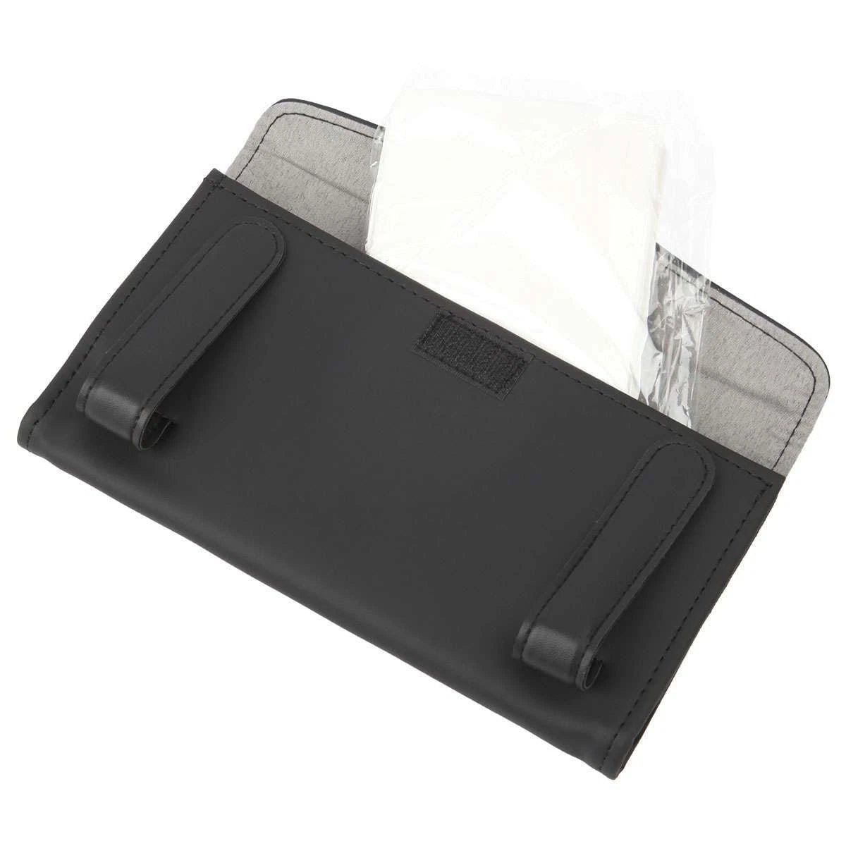 Car Sun Visor Tissue Dispenser Box Holder Universal PU Leather Paper Towel Case | eBay