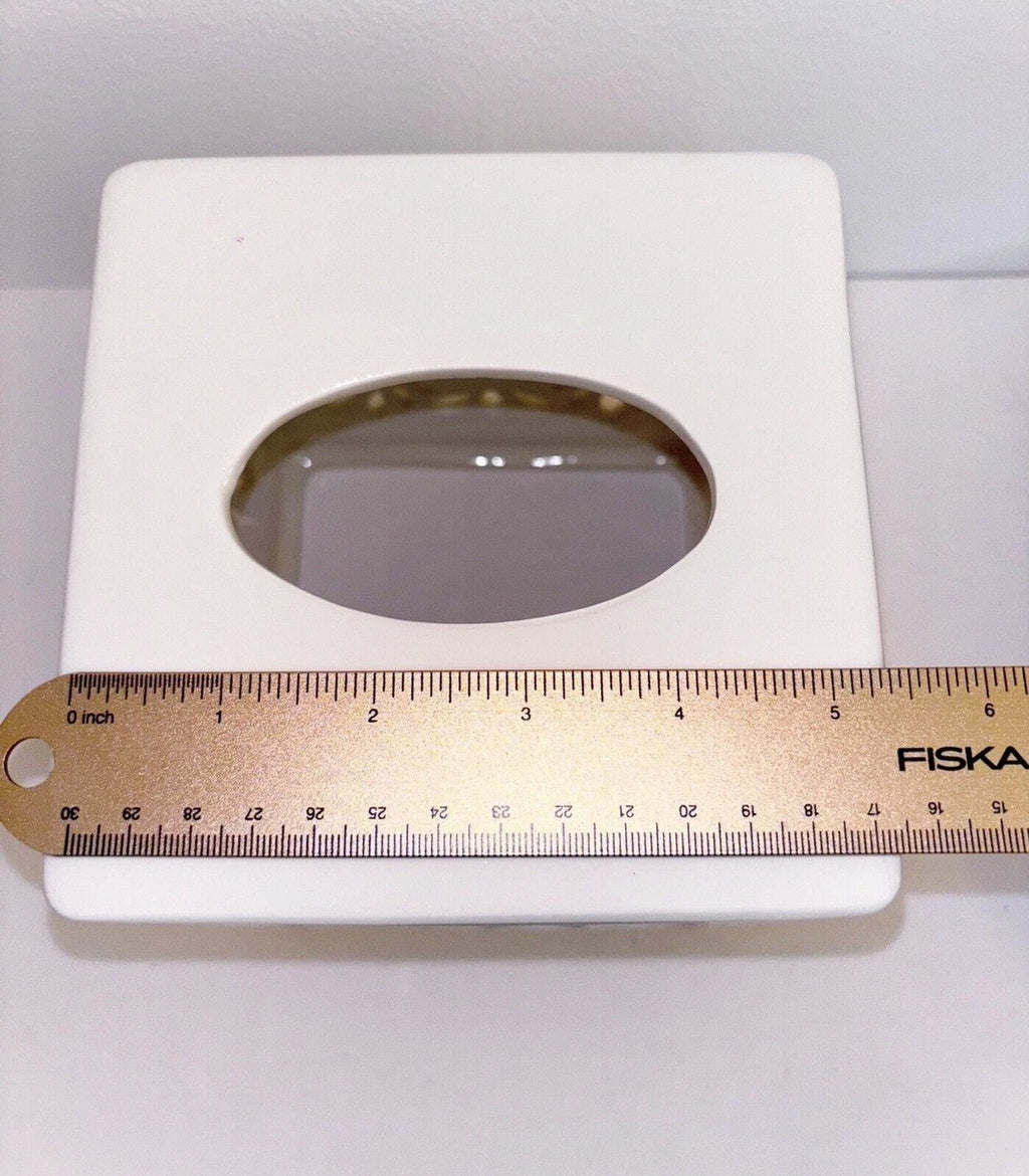 Country Living White Ceramic Tissue Cover | eBay