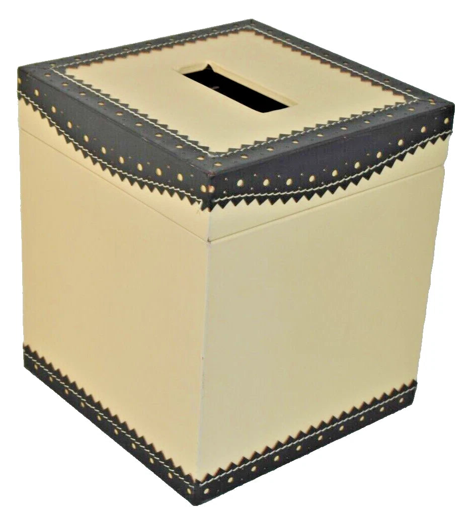 LABRAZEL Spectator Black Fine Leather Tissue Box Cover Jamie Drake Italy New | eBay