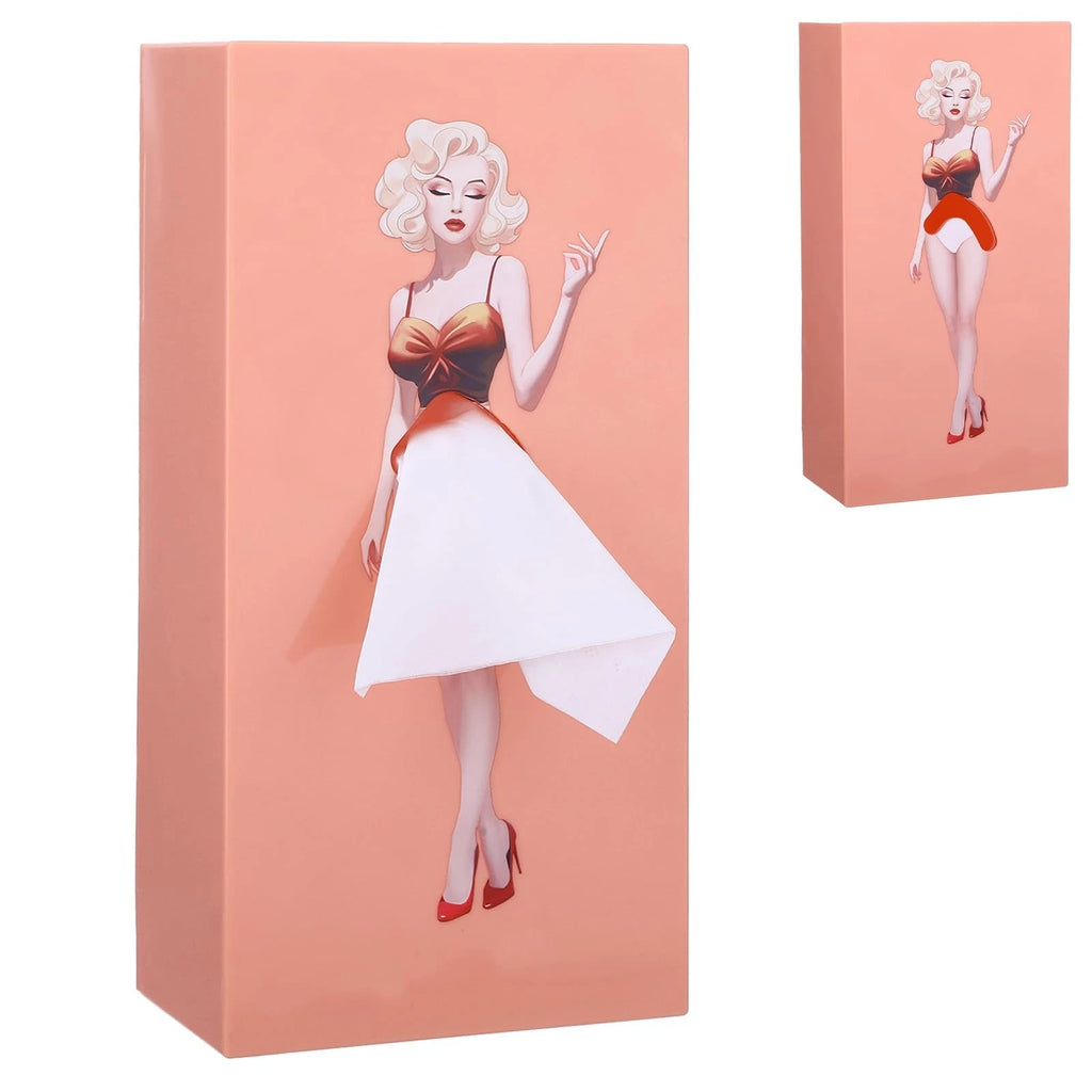 Pulling Skirt Tissue Box, Creative Tissue Boxes Holder Fun Lady Skirt Pink | eBay