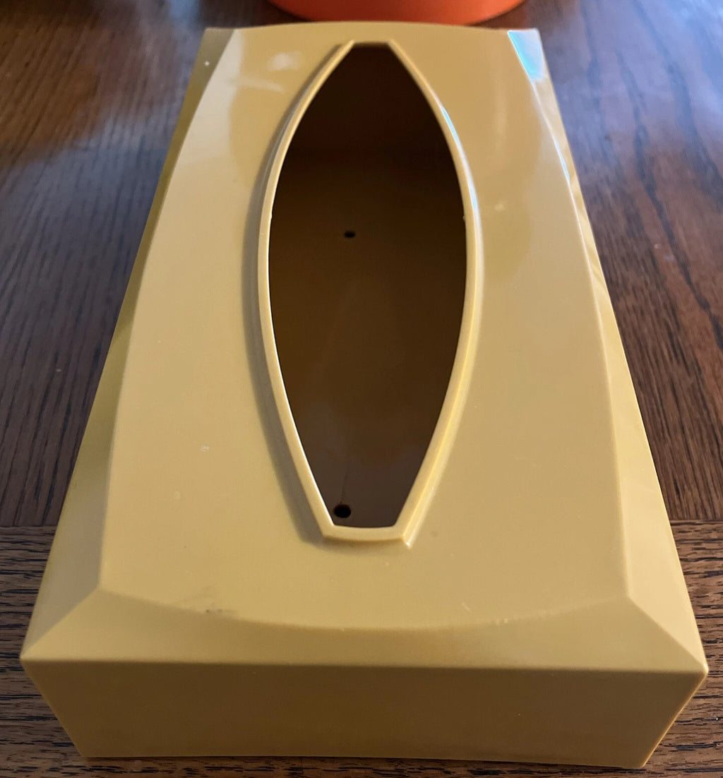 Vintage Gold Tissue Box Holder with Greek Key Pattern Plastic MCM | eBay