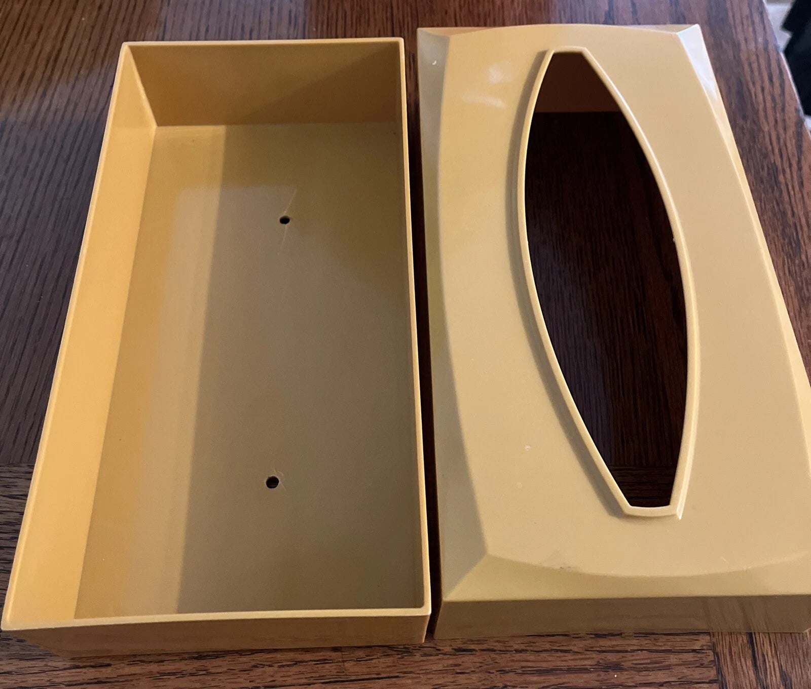 Vintage Gold Tissue Box Holder with Greek Key Pattern Plastic MCM | eBay