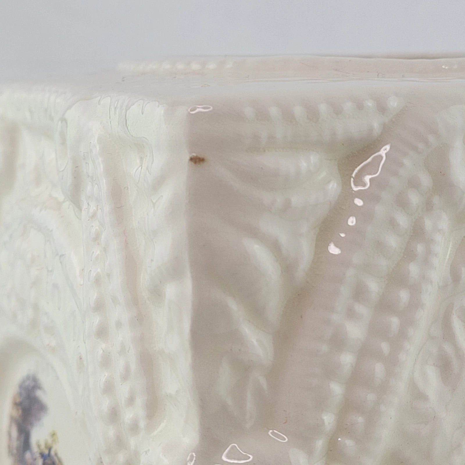 Vintage Bathroom White Ceramic 6" Slip on Facial Tissue Box Cover Holder | eBay