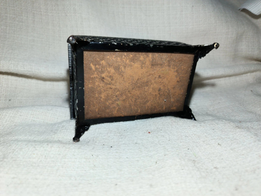 Vtg Pocket Small Tissue Holder Black Ormolu Filigree Ornate Regency 4.5” | eBay