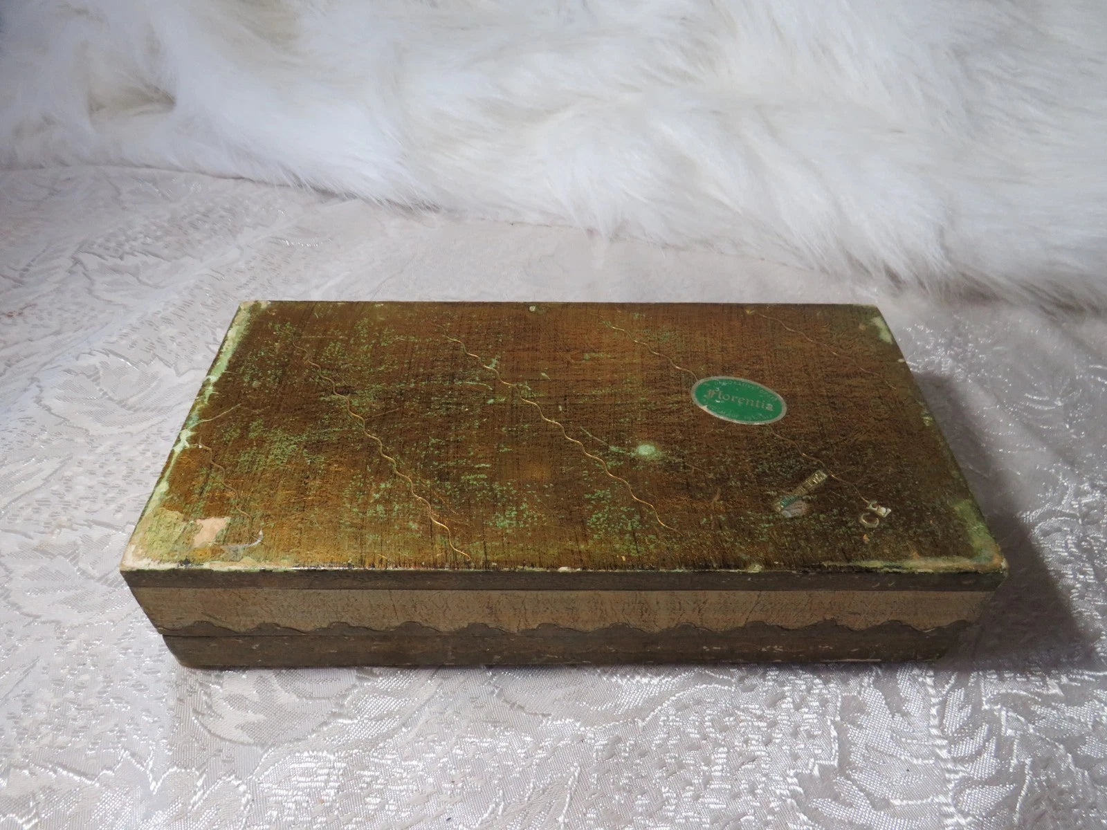 VINTAGE ITALIAN FLORENTINE FLORENTIA WOOD TISSUE BOX HOLDER DISPENSER GILT GOLD | eBay