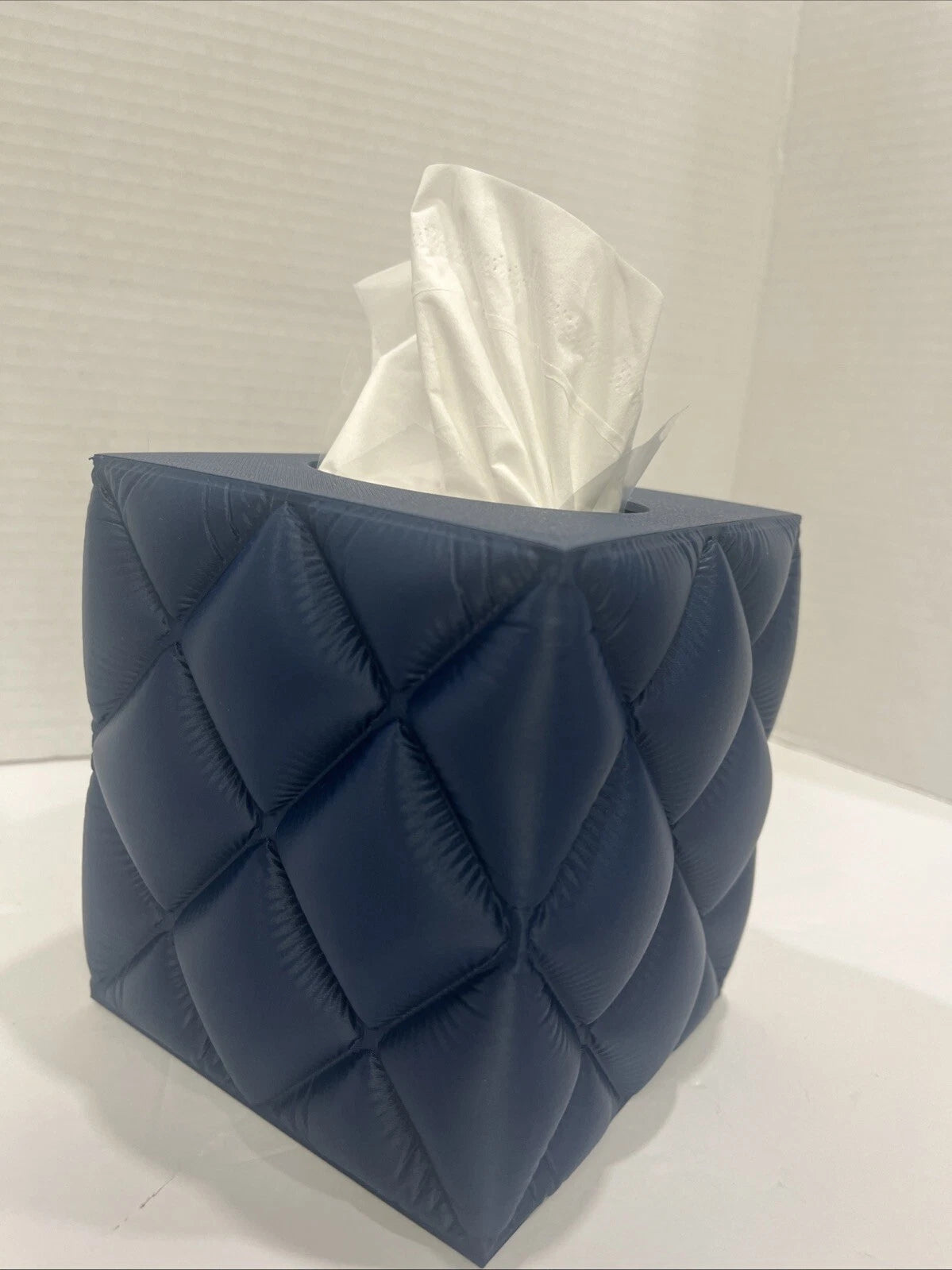 Tissue Box cover Holder Case Square Hard - Dark Blue + Tissue | eBay