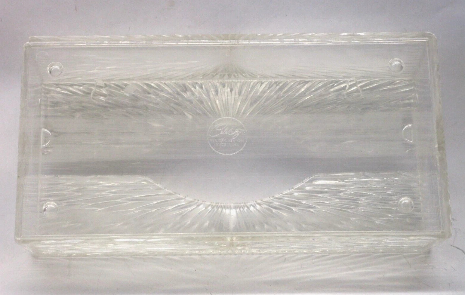 Vintage 60s Celebrity Tissue Box Holder Starburst Acrylic Lucite Plastic | eBay