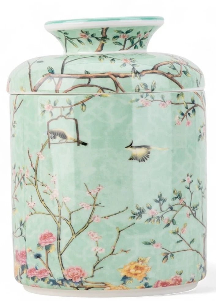 Porcelain Blue Tree of Life Floral Birds Tissue Box Holder-5'' x 7''H | eBay