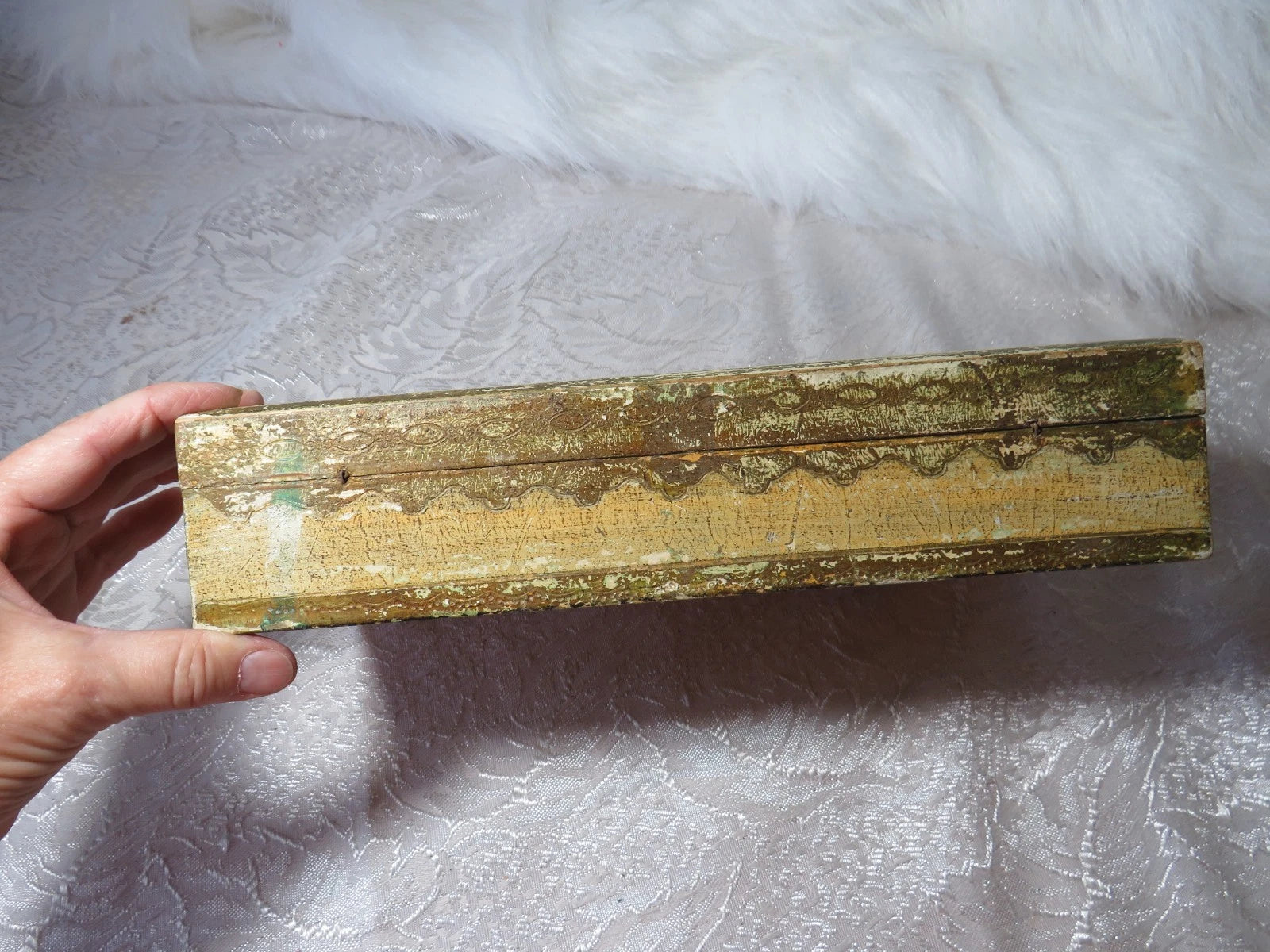 VINTAGE ITALIAN FLORENTINE FLORENTIA WOOD TISSUE BOX HOLDER DISPENSER GILT GOLD | eBay