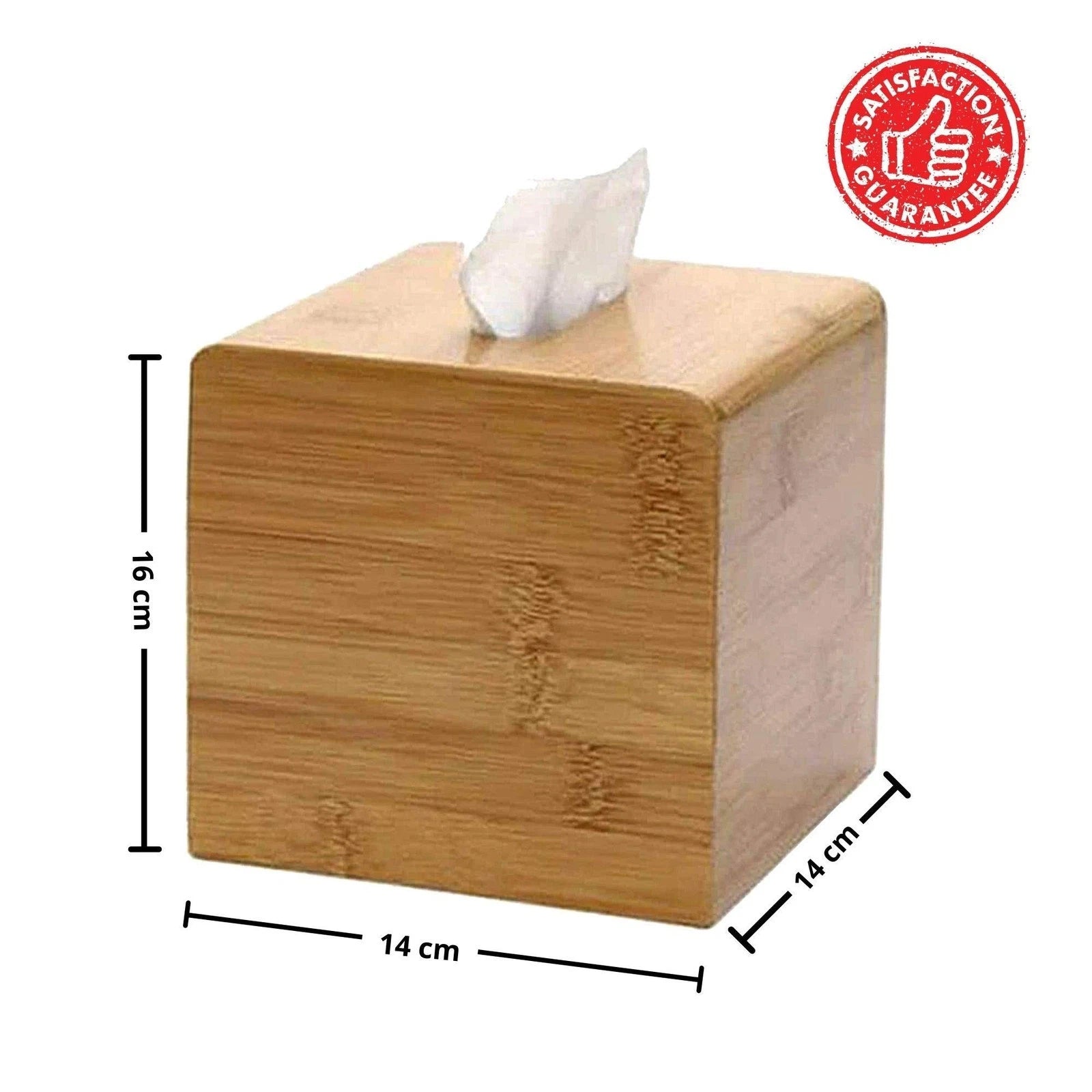 Performore Square Bamboo Tissue Box Cover - Stylish Water-Resistant Wooden Fa... | eBay