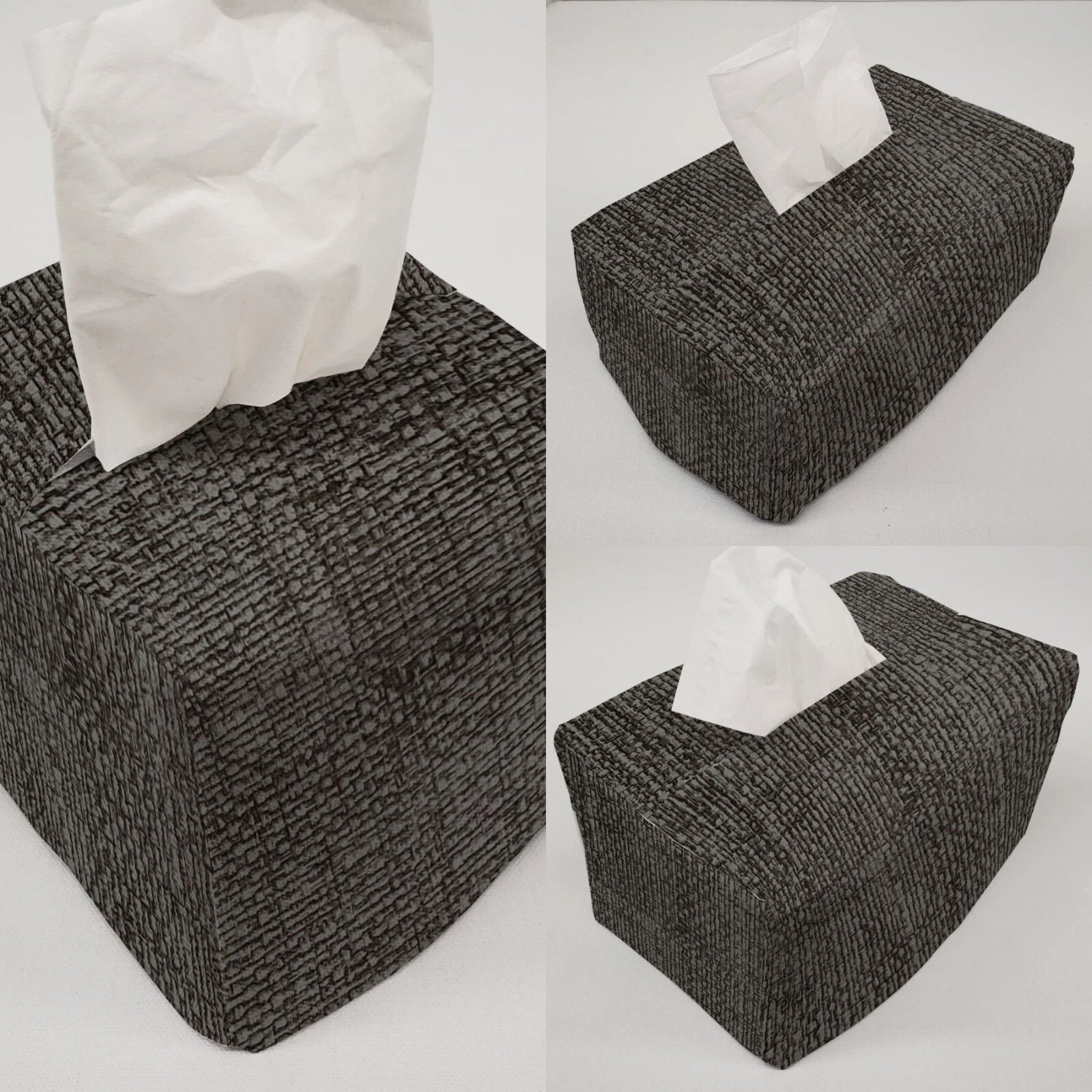Faux Burlap Tissue Box Cover (8 Colors Available) | eBay