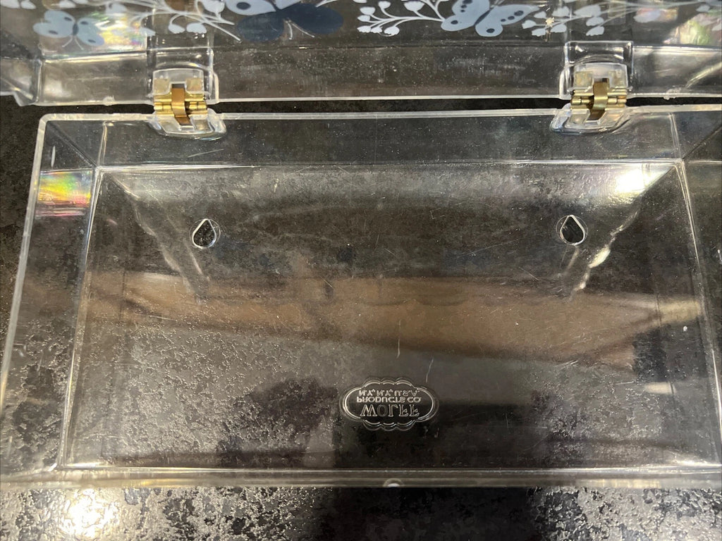 Vintage Tissue Box Holder Butterflies Wolff Products USA Acrylic | eBay