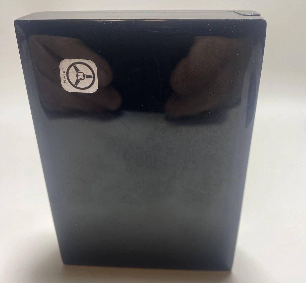 Vintage Black Floral Lacquer Design Travel Tissue Box With Mirror And Tissues | eBay