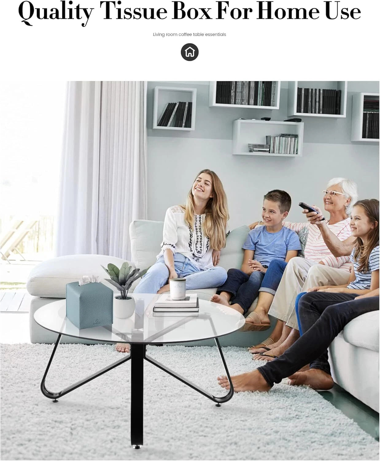 PU Leather Tissue Box Covers – Modern Square Holders for Home, Office & Bathroom | eBay