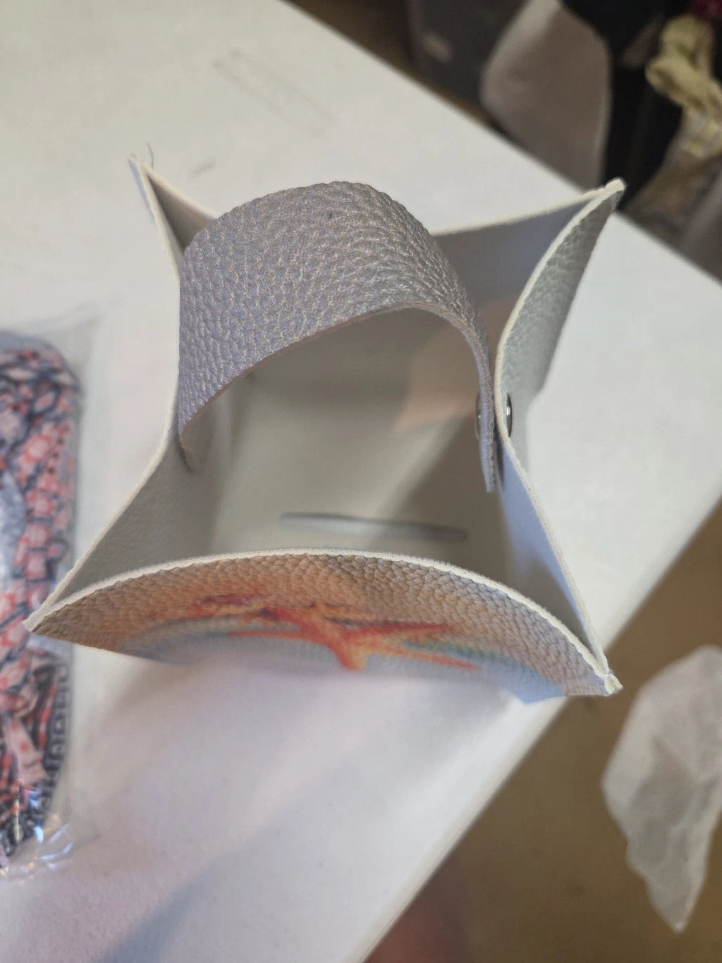 Square Tissue Cover Beach Nautical Square Starfish Shells Ocean Texture Design | eBay