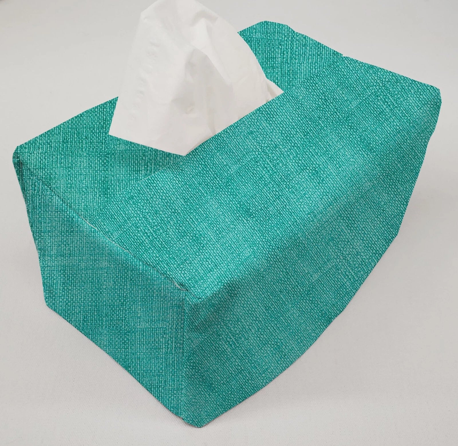 Faux Burlap Tissue Box Cover (8 Colors Available) | eBay