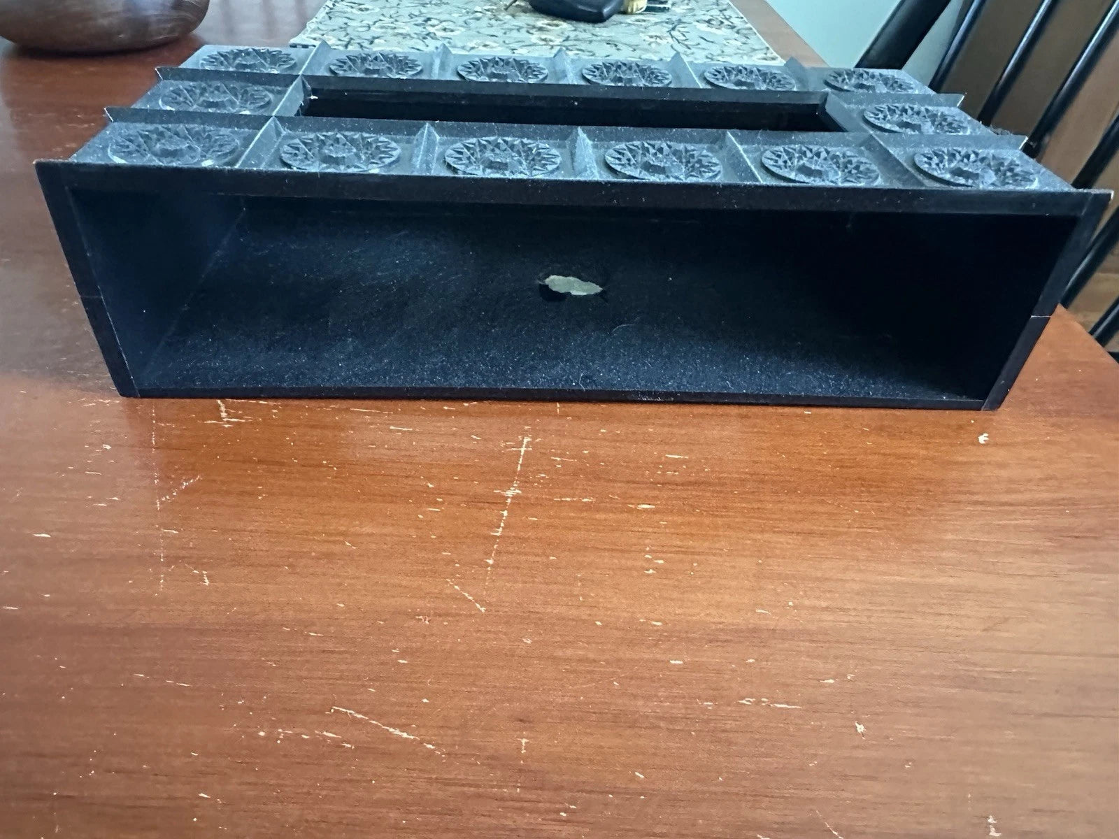 Vintage Art Deco Tissue Box Cover Black Vanity Bathroom Decor MidCentury | eBay