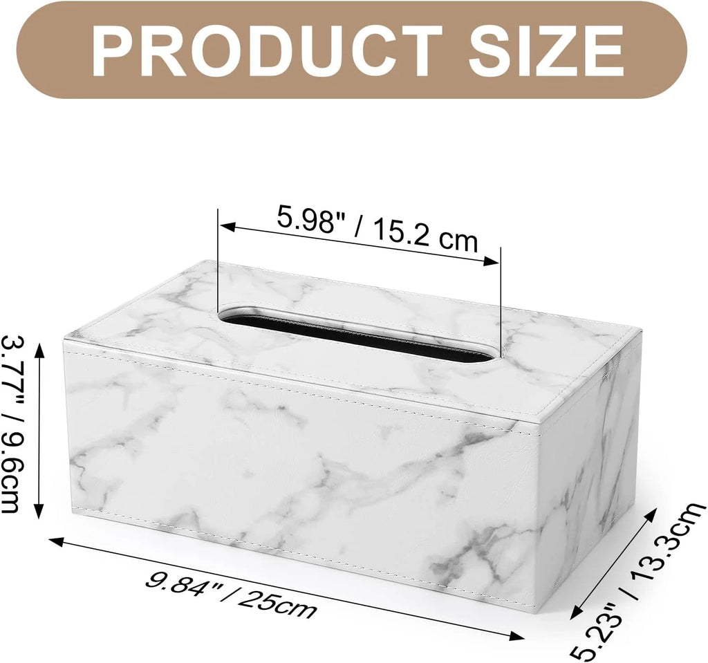 Tissue Box Cover, PU Leather Tissue Box Holder Rectangular Tissue Holders for Ho | eBay