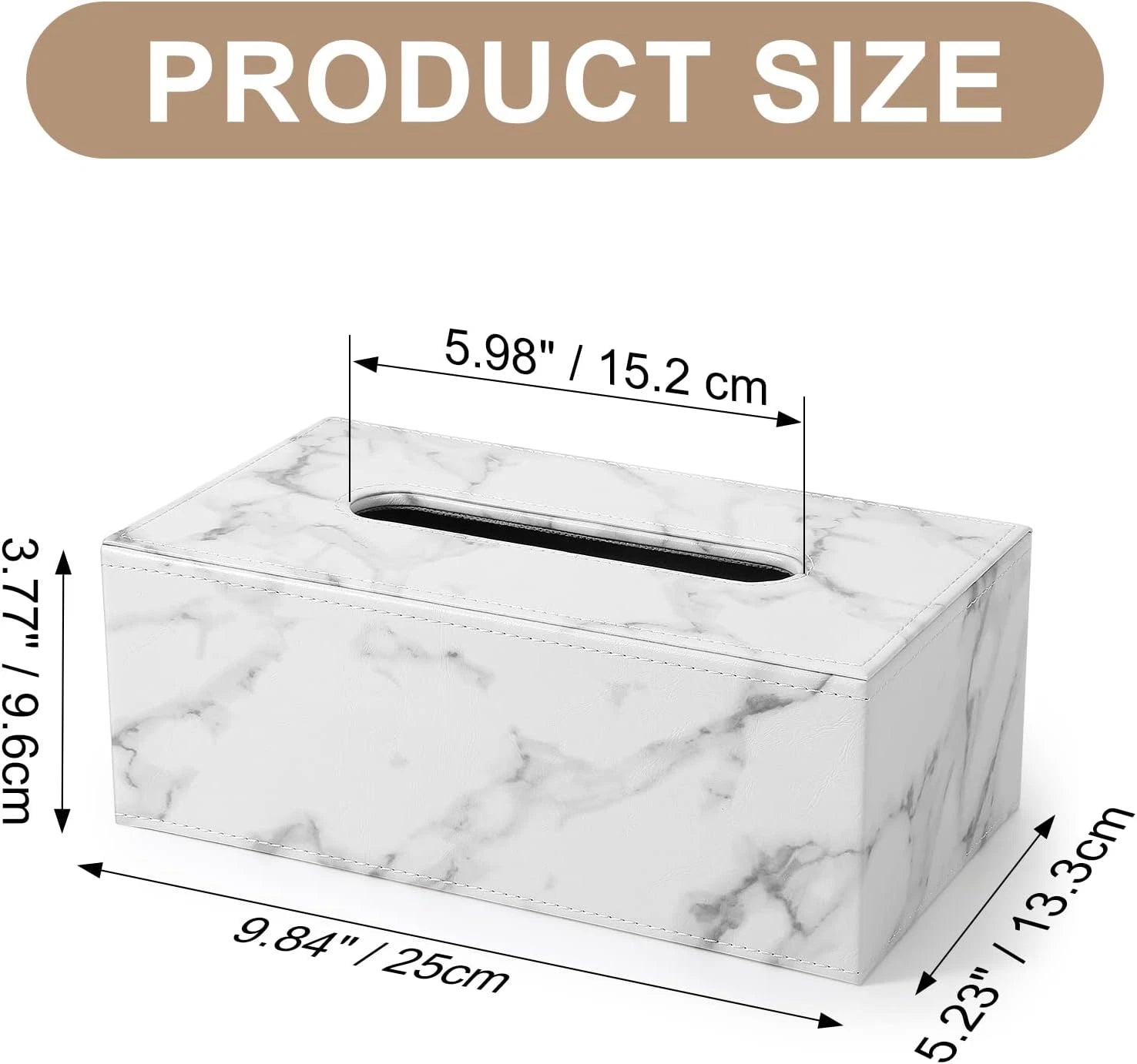 Tissue Box Cover, PU Leather Tissue Box Holder Rectangular Tissue Holders for Ho | eBay