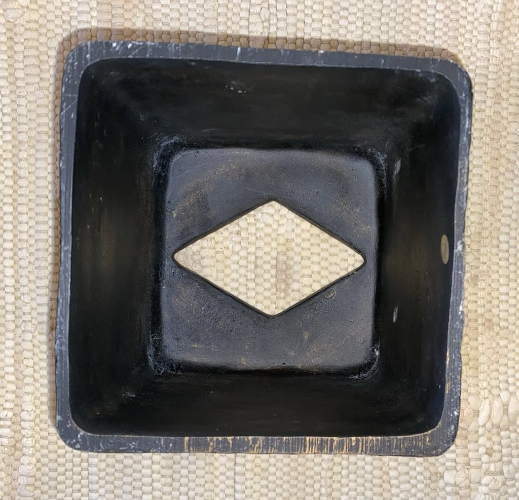 Cast Iron Decorative Tissue Box Holder Cover Brown Ancient Ornate Scroll Design | eBay