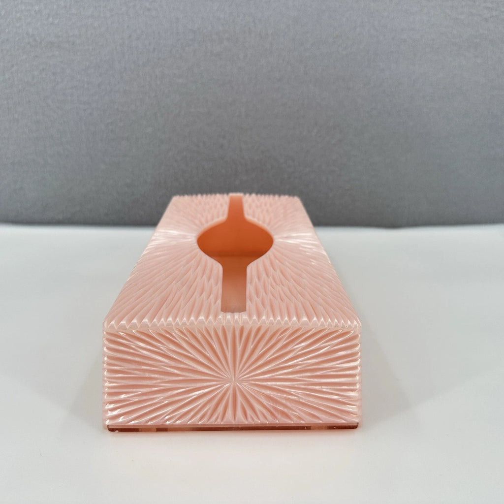 Vintage MCM Celebrity Pink Starburst Tissue Box Holder Acrylic Lucite Plastic | eBay