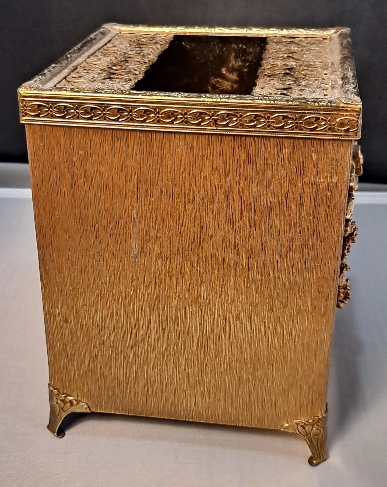 Vintage Italian Rococo Baroque Gold Gilded Square Hinged Tissue Box Holder | eBay