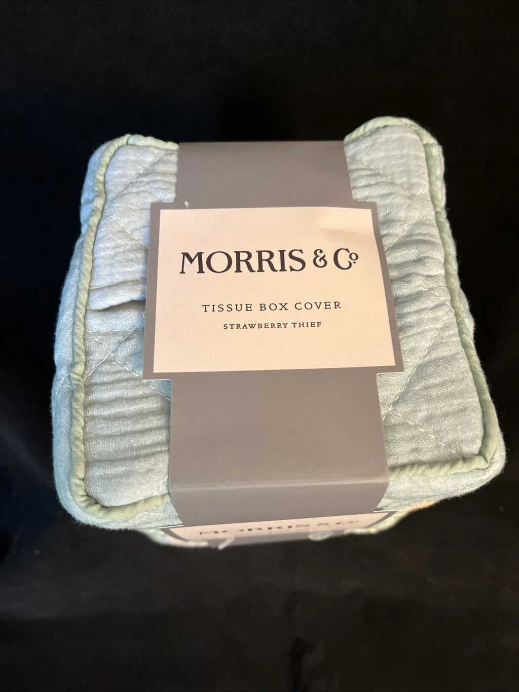 Morris & Co Tissue Box Cover Square Quilted Cotton Fabric Cloth Strawberry Thief | eBay