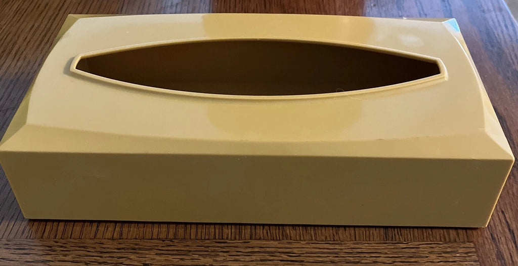 Vintage Gold Tissue Box Holder with Greek Key Pattern Plastic MCM | eBay