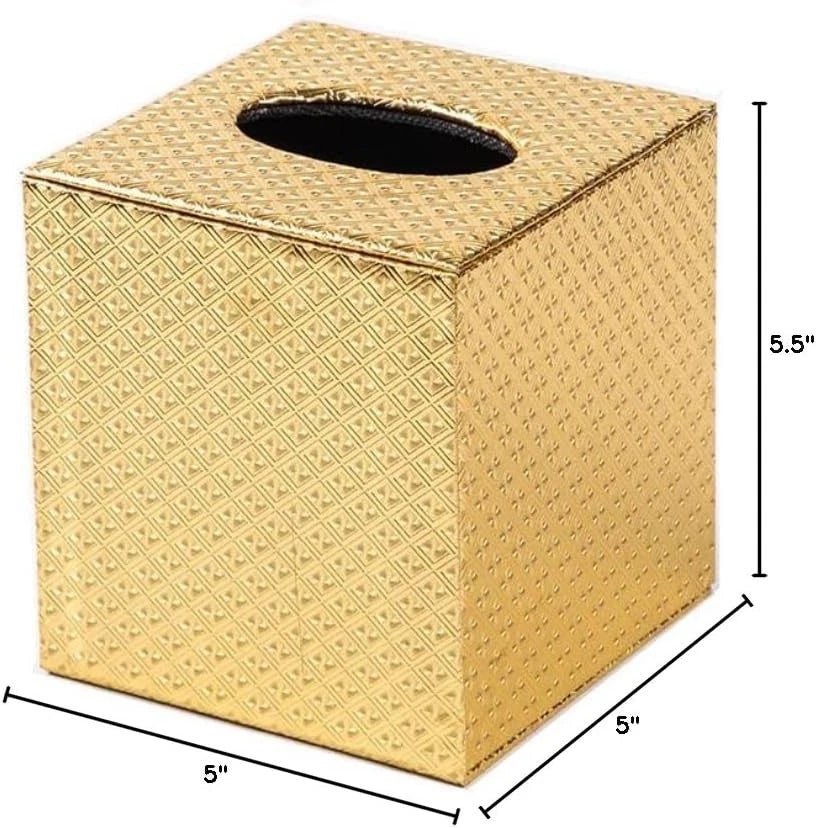Gold Tissue Box Cover,Tissue Cover Square,Gold Square, | eBay